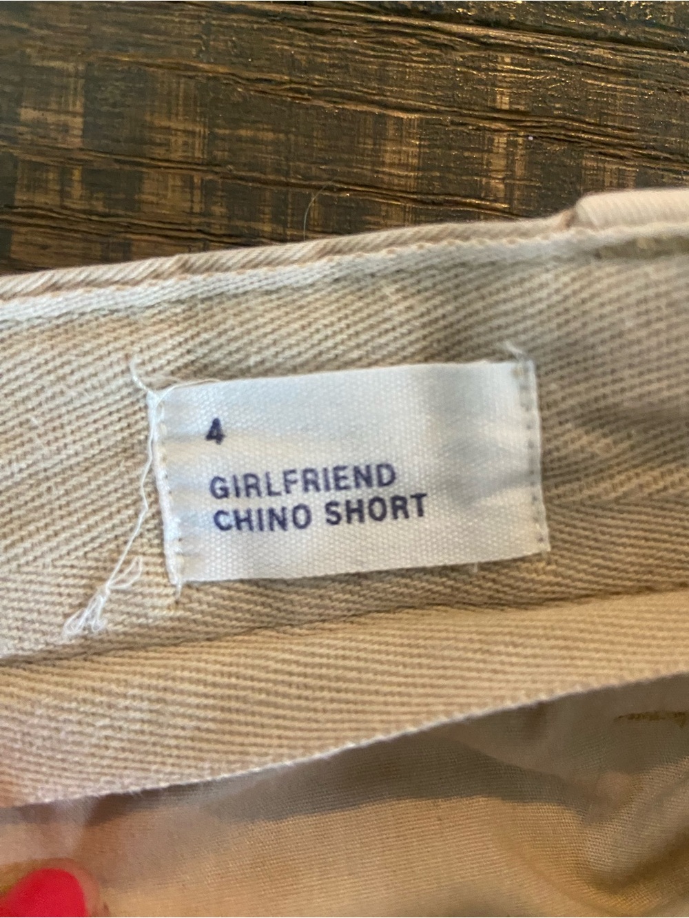 GAP Girlfriend Chino shorts- size 4 - Picture 4 of 7